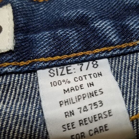 VINTAGE 90s Zana-di Dark Wash High Rise Flare Jean - Picture 13 of 16